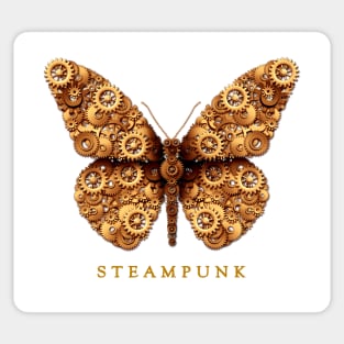 Steampunk Steam Punk Butterfly Sticker